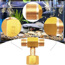 CO2 Cylinder Tanks Adapter Converter Tees Adapter CO2 Tanks Bottle Tees Fitting 3 Way Connector Sodas Cylinder Converter