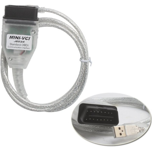 J2534 Cable V18.00.008 Latest Version Fit for TIS Techstream,OBD2 Connector Scanner Adapter Programming Diagnostic Cable