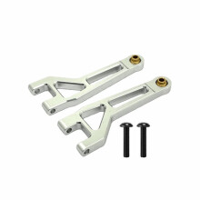 Kit de Bras de Suspension Supérieur Avant pour Voiture RC pour MJX 1/16 16212 16213 16218 - Accessoires de Mise à Niveau - Argenté