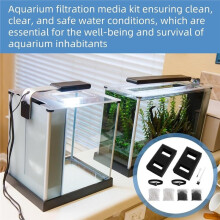 Aquarium Filter Media Set for Fluval SPEC,EVO Betta Flex Desktop Aquarium,Fish Tank Accessories Includes 2 Carbon Filter