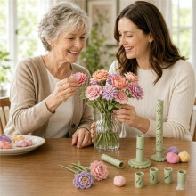 9 Shaping Sleeves Modular Clay Bloom Maker DIY Clay Flower Making Tool for Polymer & Modeling Clay Handmade with Clay