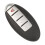 Telecomando per Auto  Key XSNIS2EN per , Stile 4 Pulsanti, Accessori per Auto 4