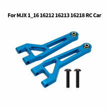 Kit de Bras de Suspension Supérieur Avant pour Voiture RC pour MJX 1/16 16212 16213 16218 - Accessoires de Mise à Niveau - Bleu