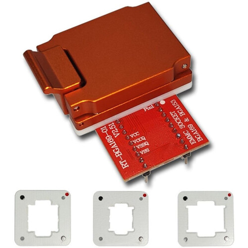 V2.51 Dedicated EMMC Read/Write Socket for RT809H - Aluminum Alloy Spring-Pin Programming Socket,BGA153 & BGA169 Adapter