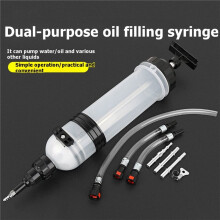 1.5L Manual Fluid Extractor Pump Dual-Use Oil Extraction and Filling Tool for Car Motorcycle Garage Maintenance