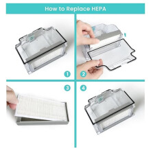 Kit de 4 Filtres de Rechange Compatibles avec L'Aspirateur Robot pour M330 Pro