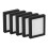 5Pcs Air Filter for FLASHFORGE Creator 5 Pro HEPA 13+Activated Carbon Combo Replacement Air Purification Module 1