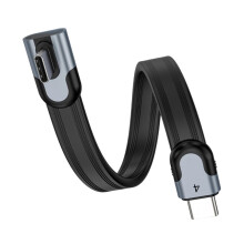 Cavo 4 Piatto di Tipo C, 40 Gbps, 240 W PD, Video 8K, Cavo Dati USB-C per Laptop, Tablet, Docking Station e Monitor, 1 M.