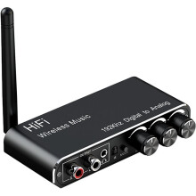 6.0 Digital Audio Receiver 3.5mm AUX for-RCA Coaxial Fiber Optic USB U-Disk Karaoke Wireless Audio Adapter