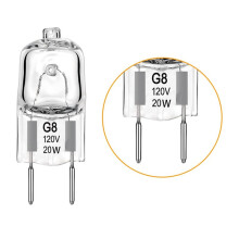 6 St G8 120V 35W Halogenlampa för Mikrovågsugn 2-Stifts Nattlampa/Spislampa Ersätter WB25X10019 35W