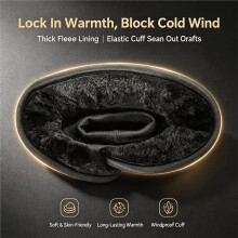 Winter Motorcycle Handlebar Pogies Muff Waterproof Cold-Protection Sleeve Thick Thermal Hand Mitts for E-Bike Scooter