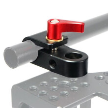 15mm Rail Clamp Mount Rod Holder Single Hole for Quick Release Plate Cage Handle Camera Rig Rod Extension System