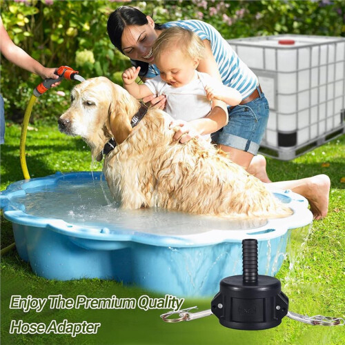 Adaptador de Drenagem para Mangueira de Jardim de 2 Polegadas com Conexão Camlock para Mangueira de Jardim de 1,5 Polegadas 2