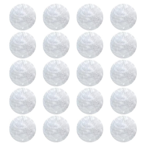 100pcs Round SliceCapiz Shell Bead 2 Inch Flat Round Shell Pieces 2 Hole Seashell Connector Charms for DIY Wind Chimes