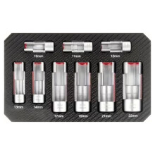 3/8" 1/2" Injector Fuel Socket Wrench Set 10-22mm for Thermo Switches,Fastener Bent Pipes,EGT Sensor,Ect