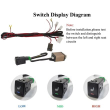 Kit de Sistema de Calefacción de Asientos de Coche Integrado, Apto para 1 Asiento, para la Serie para X-Trail, Incluye Interruptor Especial,