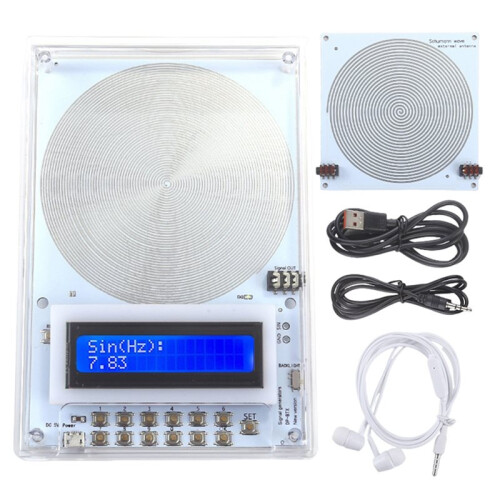 0.1-99999Hz Schumann Wave Generator with External Antenna Board Adjustable Frequency Generator Frequency Healing Device 1