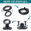 24pcs Marine Grade Twist Lock Fasteners, Rust-Proof Coated Turn Button with Eyelet and Stud Mounting Screws 4