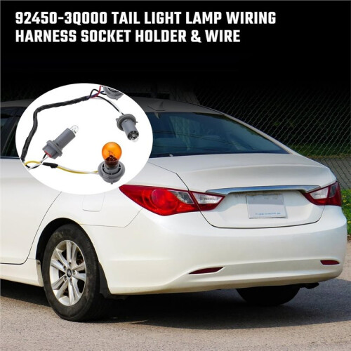 92450-3Q000 Tail Lamp Holder Wiring 8 Halogen Bulbs Tail Light Assemblie for  Sonata 2011-2014 1