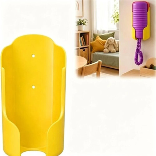 Suporte de Parede Universal Anti-Queda para Telefone Fixo, com Base Fixa e Antiderrapante.