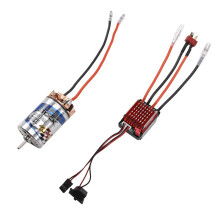 550 23T Waterproof Brushed Motor 320A High Voltage ESC T Plug Set for 1/10 RC Crawler SCX10 D90 Axial