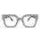 Light Blocking Glasses for Women - Oversized Square Computer Eyewear with Anti Eye Strain B 2
