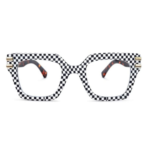 Light Blocking Glasses for Women - Oversized Square Computer Eyewear with Anti Eye Strain B 1