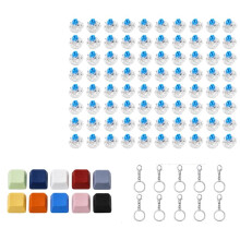 DIY Mechanical Keyboard Keychain Kit: Tactile , Lobster Clasps & Macaron Keycaps