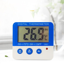 Digitale Koelkasttemperatuurmeter met LCD-Scherm, Waterdichte Externe Sensor, Hoge/LaGe Waarschuwing