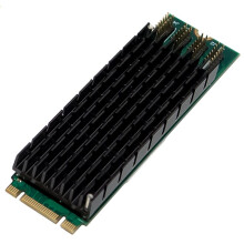 M.2 B+M Key Netwerkkaart PCIe 1G 4 RJ45-Poorten Netwerkkaart I350T4 Beeldacquisitie RS232 Seriële Poort Server voor Desktop