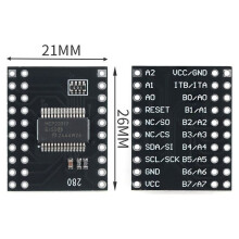 10 Stück MCP23017/23S17 Serielles Schnittstellenmodul IIC I2C SPI Bidirektional 16-Bit I/O-Erweiterungspins Serielles Schnittstellenmodul