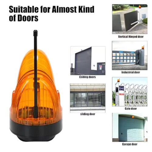 12V-250V Weitbereichs-Warnleuchte, Notfall-Blinkleuchte mit Antenne, Industrie-/Sicherheits-LED-Warnleuchte 2