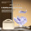 6.1 Headset AI Translation Feature  Digital Display Dual Earhook Headset Compact Portable Headphones B 6