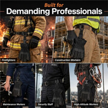 4 Stück Feuerwehrhandschuh-Befestigungsclips Aus Metall, Robuste Metall-Handschuhhalterclips, Halterung für Arbeitshandschuhe