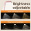 LED Clip- Reading Light - Adjustable, Portable & USB Rechargeable Book Light for Night Reading, Study, Bedside Black 6
