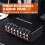 LYNEPAUAIO 4-Input-4-Output Audio Signal Selection Switcher / Audio Switcher / Speaker Switcher / Lossless 9