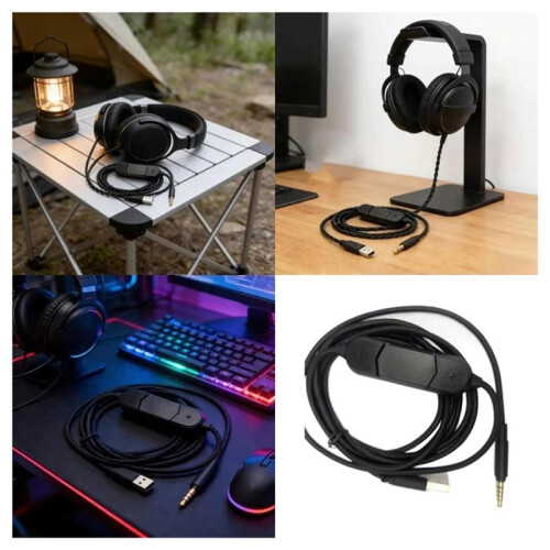 Audiokabel voor  MMX300 Hoofdtelefoon / Afstemkabel / Aansluitkabel / USB Digitale Decoderingskabel 2