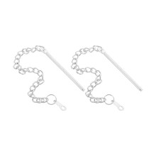 Lot de 2 Chaînes Métalliques pour Parasol de Terrasse, Pièces de Rechange et Accessoires de Fixation pour Parasol Portable D'Extérieur