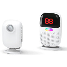 Wireless Bed Alarms for Elderly Dementia Patients, 1 Motion Sensor Clip- Caregiver Pager,1000ft Range, No Month Fee