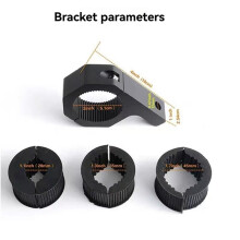 4PCS Roll Bar Clamps Mounting Brackets for LED Lights Pods Round Roll Bar Cage Roof Racks of ATV UTV Trucks