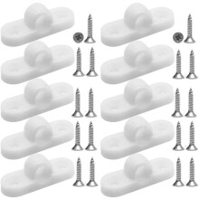 10pcs RV Sunshade Eye Set for Horizontal Plastic Wall Eyes Tent Roof Bar Caravan Set Wear-Resistant RV Accessories