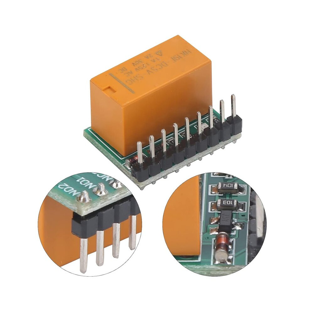 Relay Module To Raspi 5 Pack 1 Channel 12V DPDT Relay Module, Relay for PCB Board for ...