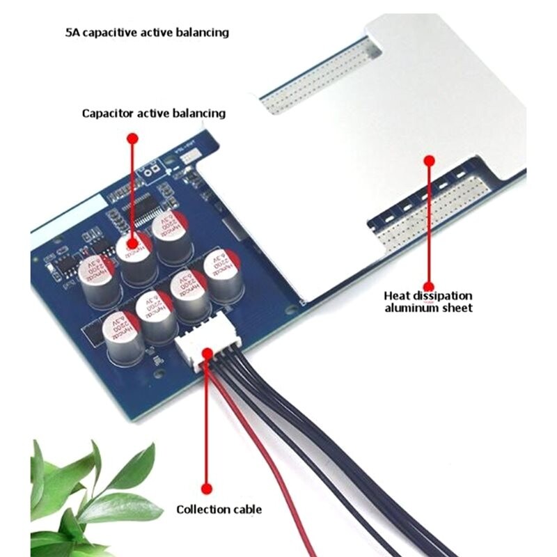 Capacitive Protection Board for 4S 12V Batteries: 5A Active Balancing ...