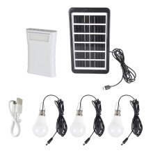 15W 4800mah LED Solar Bulb Lights 3 Heads Solar Light Indoor Outdoor Hanging Emergency Sunlight Powered Lamp Solar Lamp