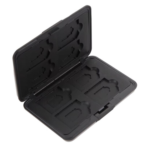 Memory Card Holder Protector Portable Small Plastic Memory Card Storage Box Organizer Accessories for SDXC White