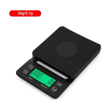 Waga Przelewowa do Kawy 3 Kg/0,1 G z Timerem, Przenośna Elektroniczna Cyfrowa Waga Kuchenna, Wysoka Precyzja, Elektroniczna Waga LCD