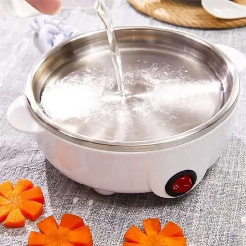 Electric Portable Double Layer Egg Steamer Cooker Poach Boil Steam Eggs Veggies Breakfast Maker Machine EU Plug 2