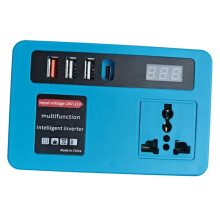18v-21v to 200-240V Battery Inverter with 4 USB LED Transformer for 18V-21V for for Household Inverter