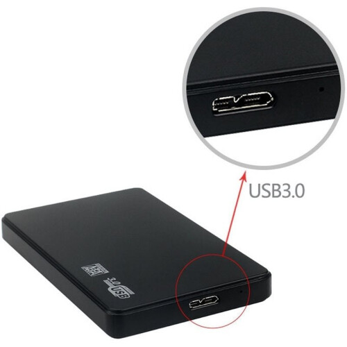 Gabinete Externo para Disco Rígido de 2,5 Polegadas  para USB 3.0 com Velocidade de 5 Gbps para SSD  de 2,5 Polegadas
