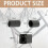 4 Pcs Adjustable Bottom Rests with 4 Pcs Top Sleeves,Digital Piano Foot Rests Set Piano Accessories 6